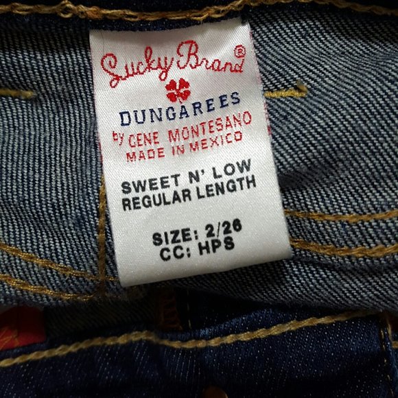 Lucky Brand Women´s Dungarees by Gene Montesano Jeans, Size 2/26 - Picture 5 of 12